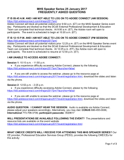 MHS January 2017 FAQ