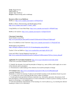 Team: Megan Kersey Tool: Bubble.us Access: https://bubbl.us