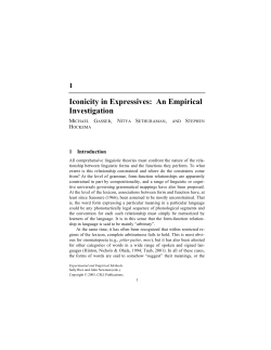 Iconicity in Expressives: An Empirical Investigation