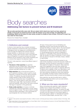 Body searches - Penal Reform International