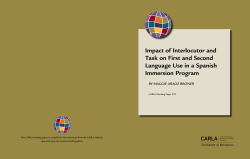 Impact of Interlocutor and Task on First and Second Language Use