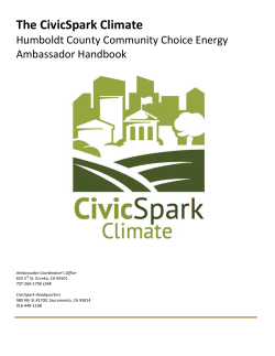 The CivicSpark Climate - Humboldt State University