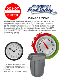 danger zone - Westchester Food Safety