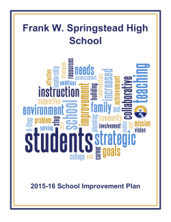 Frank W. Springstead High School - Hernando County School District