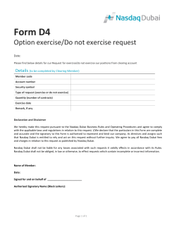 Form D4 - Nasdaq Dubai