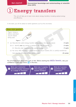 Energy transfers - Pearson Schools and FE Colleges