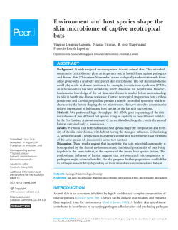 Environment and host species shape the skin microbiome of