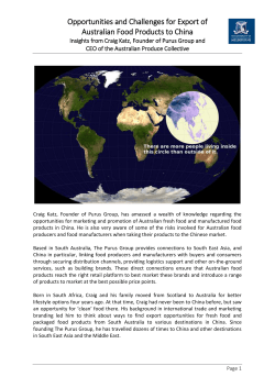 Opportunities and Challenges for Export of