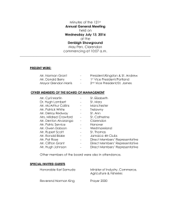 2016 agm minutes - Jamaica Agricultural Society