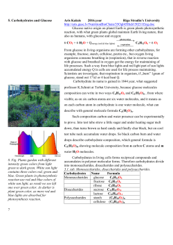 5. Carbohydrates and Glucose 8. Fig. Plants garden with different