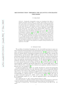arXiv:math/0512410v1 [math.PR] 17 Dec 2005