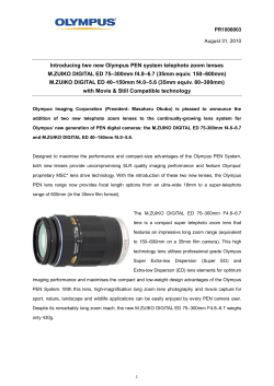 Introducing two new Olympus PEN system telephoto zoom lenses M