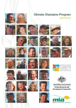 Climate Champion book - Managing Climate Variability