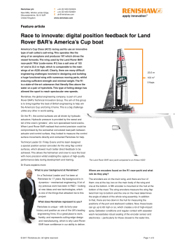 Feature Article: Race to innovate: digital position feedback for Land