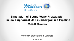 Simulation of Sound Wave Propagation Inside a Spherical Ball