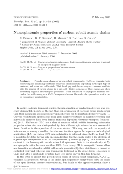 Nanospintronic properties of carbon-cobalt atomic chains