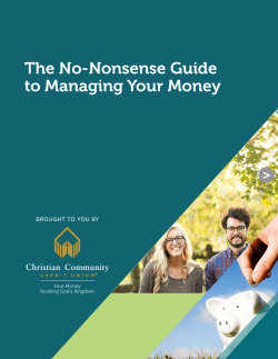 The No-Nonsense Guide to Managing Your Money