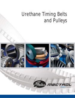 Gates Mectrol Urethane Timing Belts and Pulleys