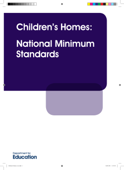Children`s Homes - Department for Education