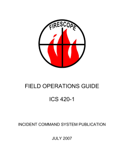 California Field Operations Guide