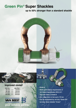 Green Pin&reg; Super Shackles