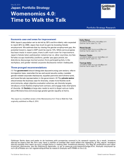Womenomics 4.0: Time to Walk the Talk