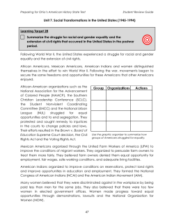 Unit 7 - Ohio Test Prep