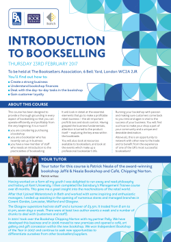 introduction to bookselling