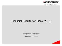 Financial Results for Fiscal 2016
