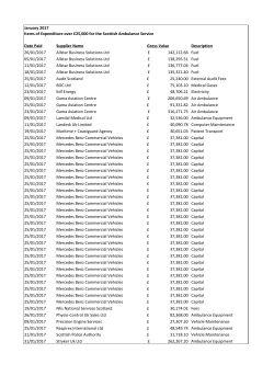 January 2017 Items of Expenditure over &pound;25,000 for the Scottish