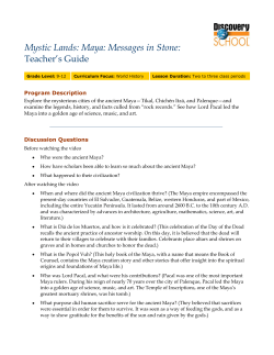 Mystic Lands: Maya: Messages in Stone
