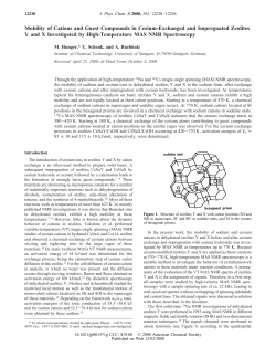 Mobility of Cations and Guest Compounds in Cesium