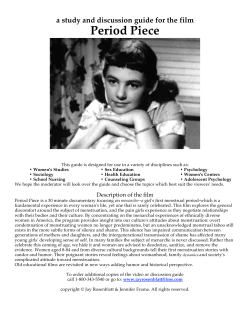 Period Piece Study Guide