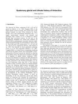 Quaternary glacial and climate history of Antarctica