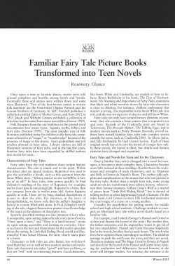 Familiar Fairy Tale Picture Books Transformed into Teen Novels