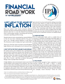 4 Key Areas to Be Aware of Inflation