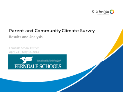 Parent and Community Climate Survey