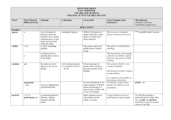 OLR 1 - Vocabulary Journal