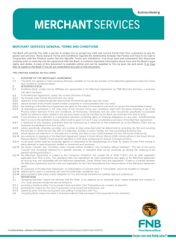 merchant services general terms and conditions