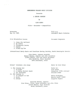 May 16, 1984 - Bennington College