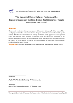 The Impact of Socio-Cultural Factors on the Transformation of the