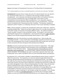 Impact of Unemployment Insurance on Natural Rate of