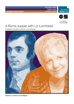 A Burns supper with Liz Lochhead