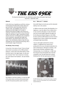 The EHS 69er - Playford International College