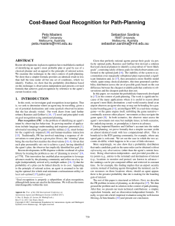 Cost-Based Goal Recognition for Path-Planning