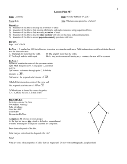 Geometry Fall 2011 Lesson 17 (SAS Postulate)