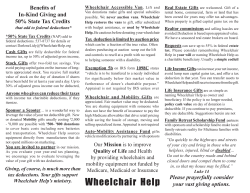 giving guide - Wheelchairhelp.org
