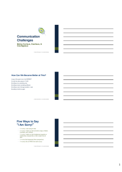 Communication Challenges - Dementia Alliance International