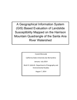 A Geographical Information System (GIS) Based Evaluation