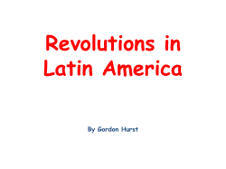 Revolutions in Latin America